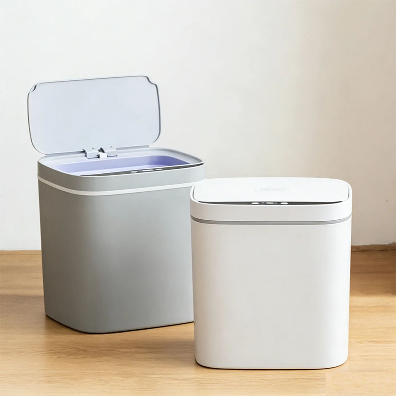 Application of Rotary Dampers in Lidded Trash Bins