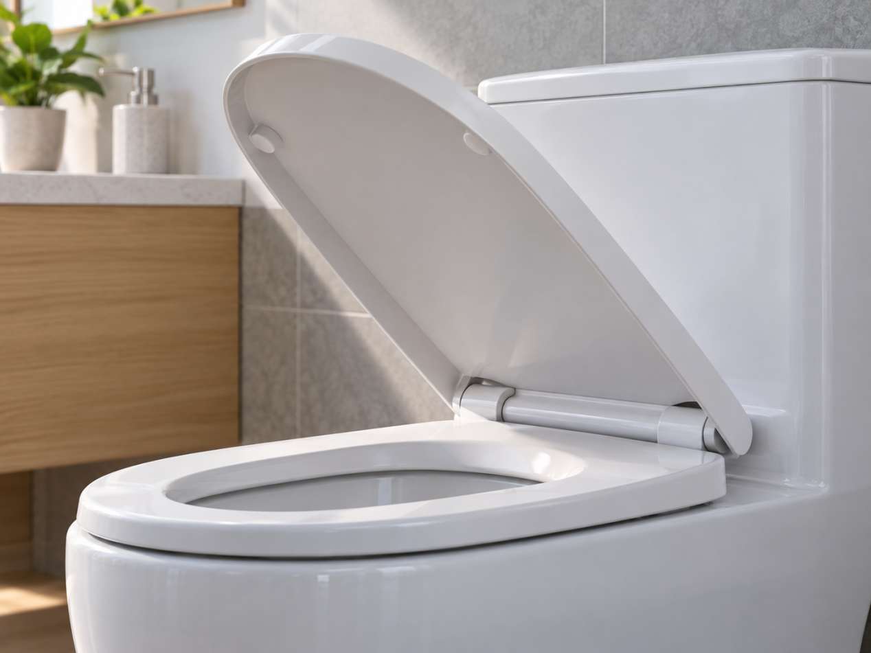 One-Way Damping Application Toilet Seat Lid